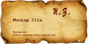 Montag Zita névjegykártya