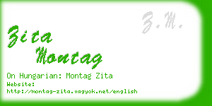 zita montag business card